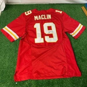 Autographed Nike Red NFL Kansas City Jeremy Maclin #19